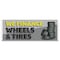 Signmission We Finance Wheels & Tires Banner Concession Stand Food Truck Single Sided B-120-30184 - alternate 1